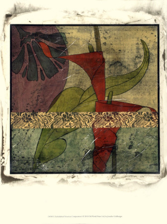 Embellished Nouveau Composition I by Jennifer Goldberger Pricing Limited Edition Print image
