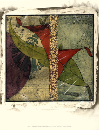 Embellished Nouveau Composition Ii by Jennifer Goldberger Pricing Limited Edition Print image