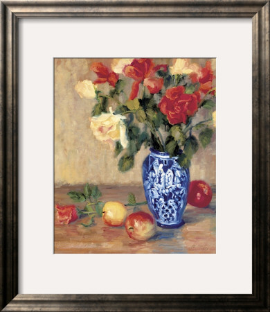 Roses In A Mexican Vase by B. Oliver Pricing Limited Edition Print image