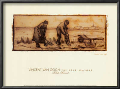Four Seasons, Potato Harvest by Vincent Van Gogh Pricing Limited Edition Print image