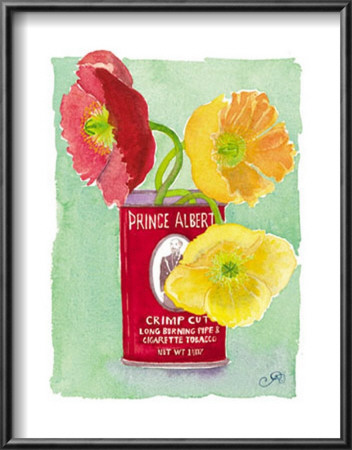 Flowers In A Red Can by Robbin Gourley Pricing Limited Edition Print image