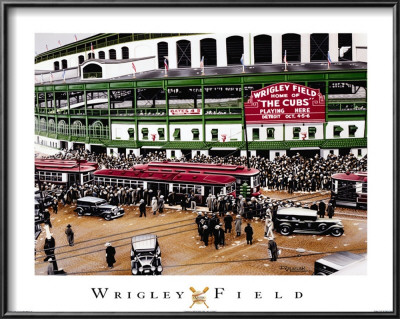 Wrigley Field by Darryl Vlasak Pricing Limited Edition Print image