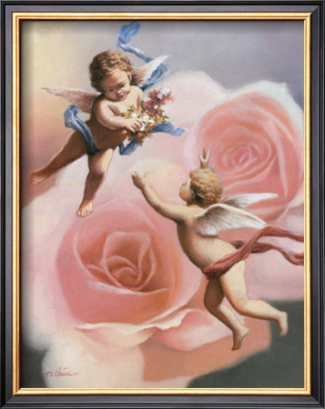 Cherubs' Rose by T. C. Chiu Pricing Limited Edition Print image