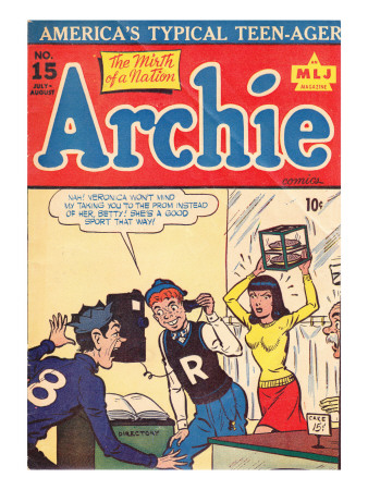 Archie Comics Retro: Archie Comic Book Cover #15 (Aged) by Bill Vigoda Pricing Limited Edition Print image