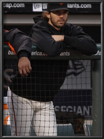 Texas Rangers V San Francisco Giants, Game 1: Barry Zito by Jed Jacobsohn Pricing Limited Edition Print image