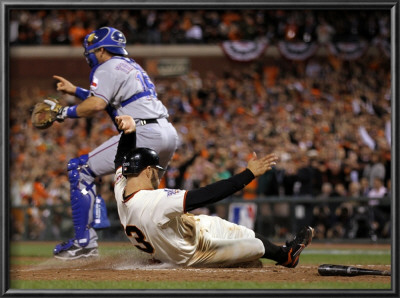 Texas Rangers V San Francisco Giants, Game 2: Cody Ross, Matt Treanor by Doug Pensinger Pricing Limited Edition Print image