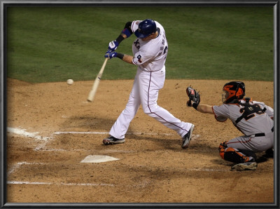 San Francisco Giants V Texas Rangers, Game 3: Josh Hamilton by Stephen Dunn Pricing Limited Edition Print image