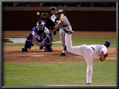 Texas Rangers V. San Francisco Giants, Game 5:  Freddy Sanchez by Christian Petersen Pricing Limited Edition Print image