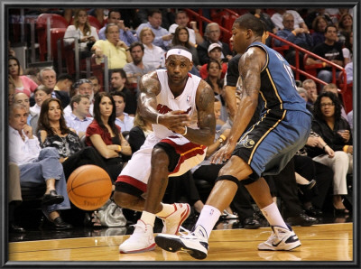 Washington Wizards V Miami Heat: Lebron James by Mike Ehrmann Pricing Limited Edition Print image