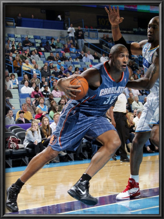 Charlotte Bobcats V New Orleans Hornets: Boris Diaw And David West by Layne Murdoch Pricing Limited Edition Print image