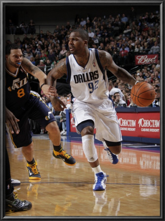 Utah Jazz V Dallas Mavericks: Deshawn Stevenson And Deron Williams by Glenn James Pricing Limited Edition Print image