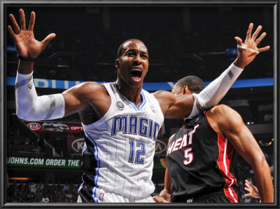 Miami Heat V Orlando Magic: Dwight Howard by Fernando Medina Pricing Limited Edition Print image