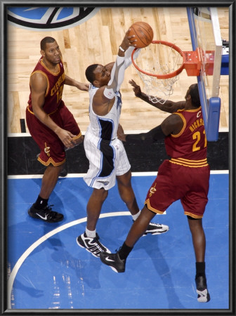 Cleveland Cavaliers  V Orlando Magic: Dwight Howard And J.J. Hickson by Fernando Medina Pricing Limited Edition Print image