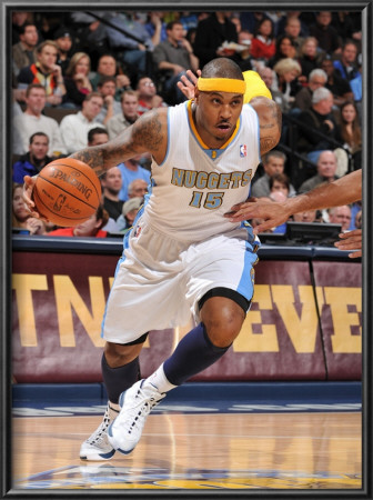 San Antonio Spurs V Denver Nuggets: Carmelo Anthony by Garrett Ellwood Pricing Limited Edition Print image