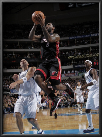 Miami Heat V Dallas Mavericks: Lebron James, Jason Kidd And Jason Terry by Glenn James Pricing Limited Edition Print image