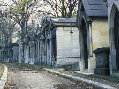 Row Of Family Tombs In Pere Lachaise Cemetery, Paris by Stephen Sharnoff Pricing Limited Edition Print image