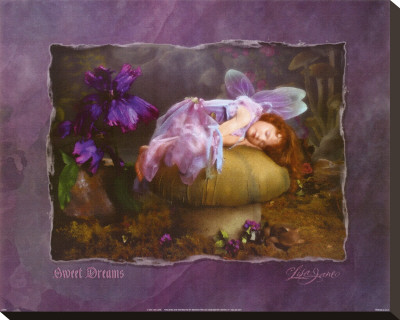 Girl Asleep On Mushroom by Lisa Jane Pricing Limited Edition Print image