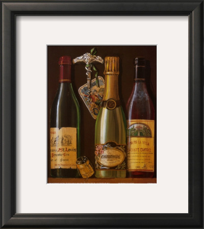 Champagne Bottles I by Mariapia & Marinella Angelini Pricing Limited Edition Print image