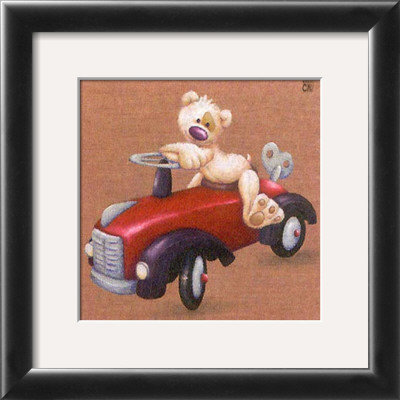 La Voiture Rouge by Raphaele Goisque Pricing Limited Edition Print image