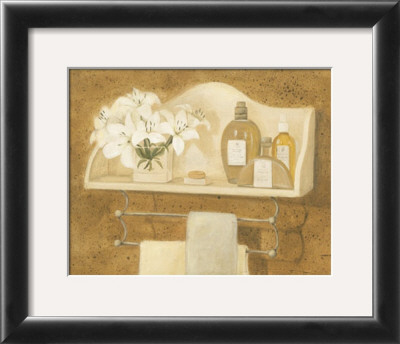Shelf With Bottles And Lilies by Mar Alonso Pricing Limited Edition Print image