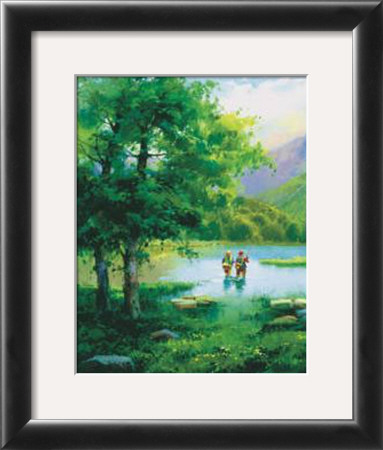 Fishing On Eagle Lake by Salvador Caballero Pricing Limited Edition Print image