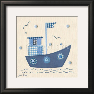 Patchwork Boat by Jane Doyle Pricing Limited Edition Print image