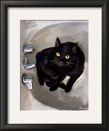 Black Cat Lookin' by Robert Mcclintock Pricing Limited Edition Print image