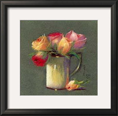 Vase With Rosebuds by Rozsika Hetyei-Ascenzi Pricing Limited Edition Print image