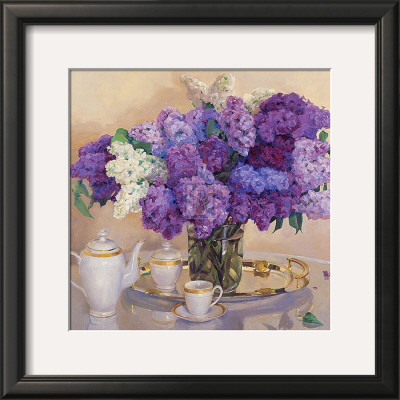 Lilacs With Fine China by Valeriy Chuikov Pricing Limited Edition Print image