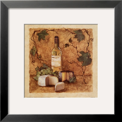 Chardonnay And Cheese by Charlene Winter Olson Pricing Limited Edition Print image