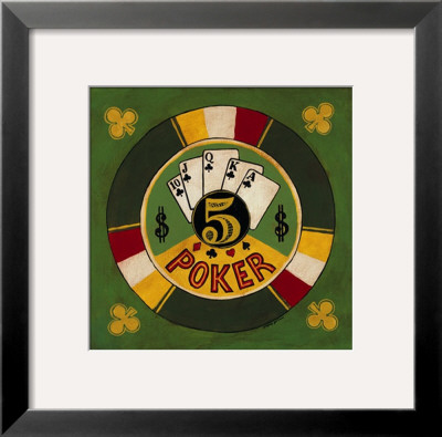 Five Dollar Poker Chip by Gregory Gorham Pricing Limited Edition Print image