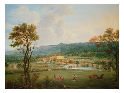 A View Of Chatsworth, Derbyshire, From The South West C.1743-44 by Thomas Of Derby Smith Pricing Limited Edition Print image