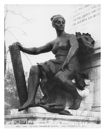 Monument To Leon Gambetta, Force, Cour Napoleon, Louvre, 1888 by Jean-Paul Aube Pricing Limited Edition Print image