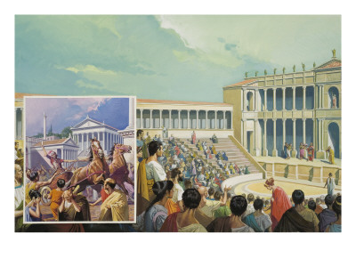 Ancient Roman Theatre by Severino Baraldi Pricing Limited Edition Print image