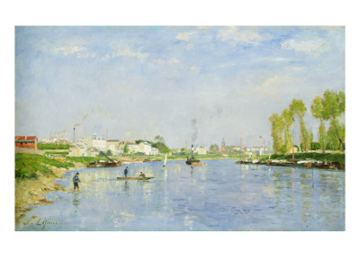 The Canal Saint-Denis by Stanislas Victor Edouard Lepine Pricing Limited Edition Print image