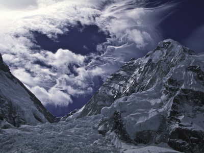 Lhotse Through The Khumbu Ice Fall by Michael Brown Pricing Limited Edition Print image