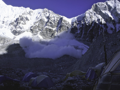 Tents At Everest Base Camp, Nepal by Michael Brown Pricing Limited Edition Print image