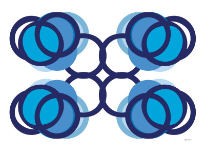 Blue Design, No. 105 by Avalisa Pricing Limited Edition Print image