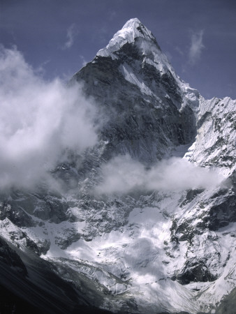 Cloud Cover Approaching Ama Dablam, Nepal by Michael Brown Pricing Limited Edition Print image