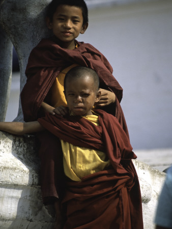 Two Young Boys, Nepal by Michael Brown Pricing Limited Edition Print image