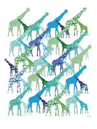 Cool Giraffe Pattern by Avalisa Pricing Limited Edition Print image