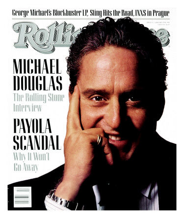 Michael Douglas, Rolling Stone No. 517, January 1988 by Albert Watson Pricing Limited Edition Print image