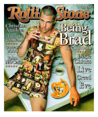 Brad Pitt, Rolling Stone No. 824, October 1999 by Mark Seliger Pricing Limited Edition Print image