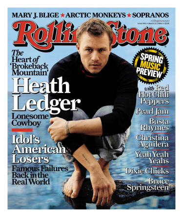 Heath Ledger, Rolling Stone No. 996, March 2006 by Sam Jones Pricing Limited Edition Print image