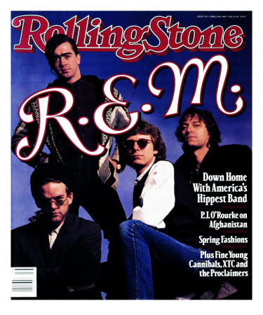 Rem, Rolling Stone No. 550, April 1989 by Timothy White Pricing Limited Edition Print image