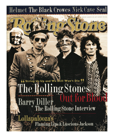 Rolling Stones, Rolling Stone No. 689, August 25, 1994 by Anton Corbijn Pricing Limited Edition Print image