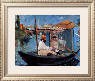 Monet Floating In His Studio by Édouard Manet Pricing Limited Edition Print image