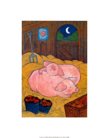 Pigs In Love by Elisabeth Bell Pricing Limited Edition Print image