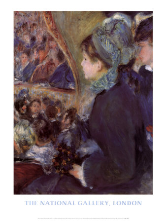 At The Theatre, La Premiere Sortie by Pierre-Auguste Renoir Pricing Limited Edition Print image