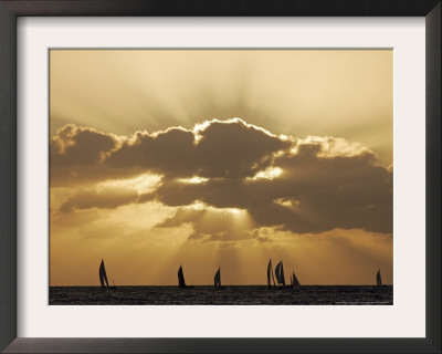Sunset Sail, Honolulu, Hawaii by Marco Garcia Pricing Limited Edition Print image